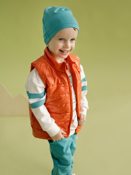 Жилет демісезонний дитячий Pinokio Orange Flip 80 см Orange (5901033307799)