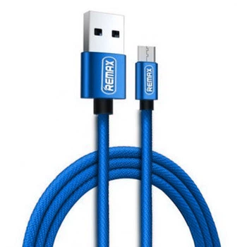 Кабель micro USB 1 м Fabric синий Remax RC-091m 3707310
