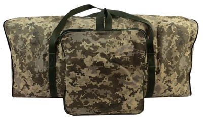 Міцна велика складана дорожня сумка баул 105 л Ukr military піксель ЗСУ