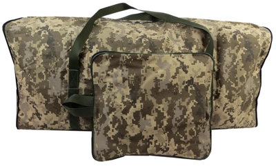 Прочная большая складная дорожная сумка, баул 105 л Ukr military пиксель ВСУ