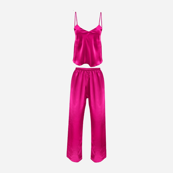 Piżama (podkoszulek + spodnie) DKaren Set Iga S Dark Pink (5901780629298)