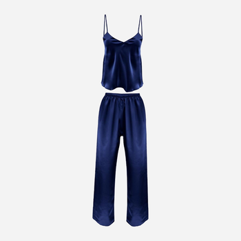 Piżama (podkoszulek + spodnie) DKaren Set Iga XL Navy Blue (5901780629588)