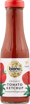 Кетчуп томатний із сиропом агави Biona Organic Tomato Ketchup органічний 340 г (5032722302273)