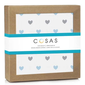 Байковые пеленки LOVE Cosas Голубой 80х100 см