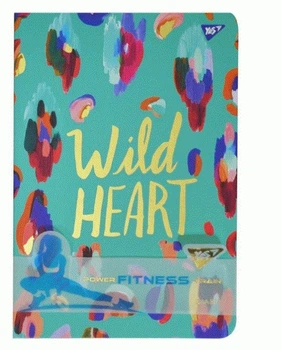 Блокнот-мотиватор 14 x 21 см 96 арк. Wild Heart серії Fitness Yes