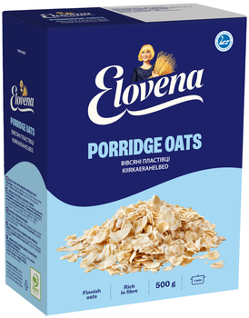 Упаковка Овсяные хлопья ELOVENA 500 г х 10 шт