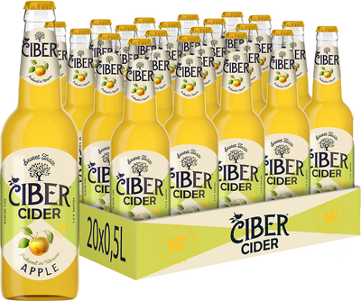 Упаковка сидра Ciber Apple 5-6 % 0.5 л x 20 шт (4820002712338)