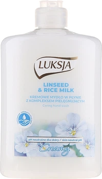 Рідке крем-мило з льоном та рисовим молочком - Luksja Linen&Rice Milk Soap 500ml (450ml, 500ml) (1013075-1341645-2)