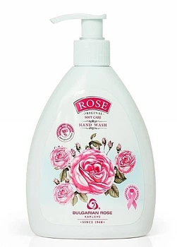 Мило для рук з натуральною рожевою водою та гліцерином - Bulgarian Rose Original Soft Care Hand Wash 290ml.