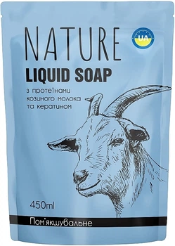 Жидкое мыло "Протеины козьего молока" - Bioton Cosmetics Nature Liquid Soap (сменный блок) 450ml (1106535-1474748-2)