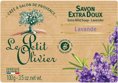 Мыло, лаванда Le Petit Olivier Vegetal Oils Soap Gentle Lavender 100g (235732-1322073-2)