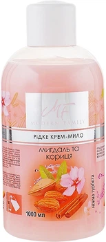 Крем-мыло "Миндаль и корица" - Pirana Modern Family 1000ml (1033668-1369341-2)