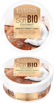Питательный крем для лица и тела Eveline Cosmetics Extra Soft Bio Coconut Cream 200ml (908837-885318-2)
