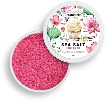Соль морская для ванн "Лотос и ваниль" - Botanioteka Lotus & Vanilla Bath Salt 400g (989640-1283006-2)
