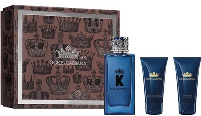 Набір Dolce&Gabbana K Gift Set Парфумована вода 100 мл + Бальзам після гоління 50 мл + Гель для душу 50 мл (3423222066185)
