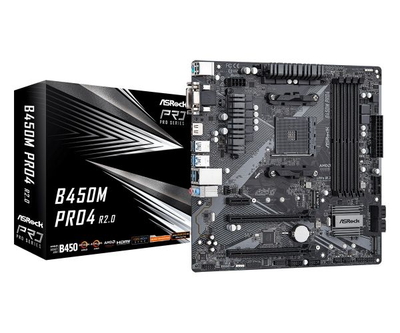 Материнская плата ASRock b450m Pro4 r2.0 Socket am4