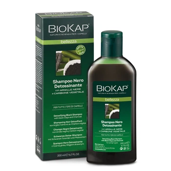 Шампунь детокс чорний Bios Line BioKap 200 мл
