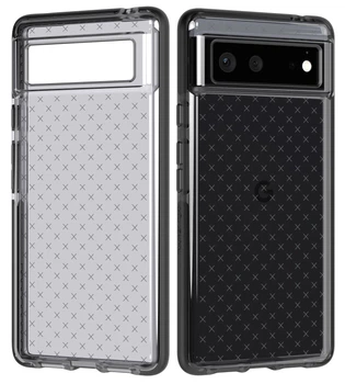 Чехол противоударный силиконовый Tech21 Evo Check для Google Pixel 6 (6.4") Smokey Black