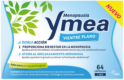 Диетическая добавка Ymea Menopause Flat Belly 64 капсул (8470001969200)