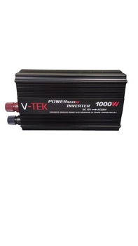 Инвертор автомобильный, преобразователь V-TEK PowerMaxx-SSK1000W 12/220В, USB, охлаждение (21-36-SSK1000W)
