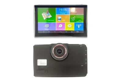 Автомобильный GPS Навигатор Android G733+DVR 7" видеорегистратор 512 MB Черный (21-14-14160)