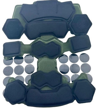 Противоударные мягкие подушки с эффектом памяти для шлема (каски) Howard Leight Fast Mich Gen4 Олива (helmet-padGen4-olive)