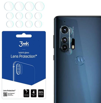 Zestaw szkieł hartowanych 3MK Lens Protection na aparat Motorola Edge Plus (5903108412018)