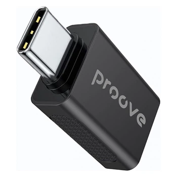 Адаптер Переходник OTG Proove Extension USB A to Type-C | USB 3.1, 5 Гбит/с | 1шт | Черный