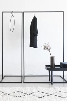 Комплект Дизайнерских напольных вешалок в стиле Loft Design 120x40x180h Черный/Металл ATL139