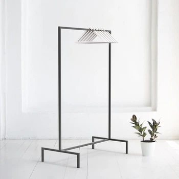 Дизайнерская Напольная вешалка в стиле Loft Design 100x40x180h Черный/Дерево ATL057