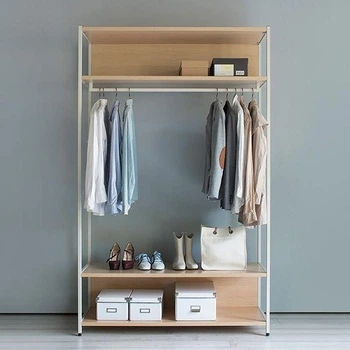 Дизайнерская Напольная вешалка в стиле Loft Design 120x40x180h Белый/Дерево ATL379