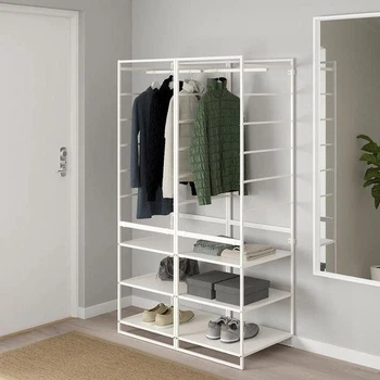 Дизайнерская Напольная вешалка в стиле Loft Design 12x50x180h Белый/Дерево ATL396