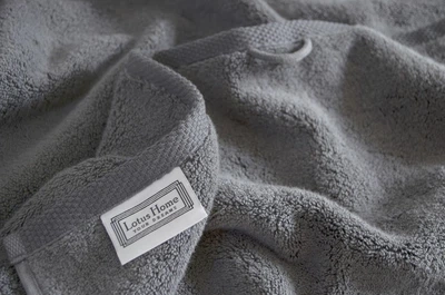 Рушник махровий Lotus. Готель Premium Microcotton Antrasit-90х150