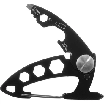 Munkees 2533 брелок-мультіїнструмент 9-function Card Tool black (2533-BK)
