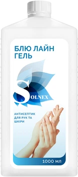Антисептик Solnex Блю Лайн Гель для дезінфекції шкіри рук 1 л (4820233090106)