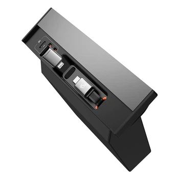 Док-станция Baseus T-Space Series HUB для Tesla Cars With retractable 45W type-C cable 2USB/2Type-C