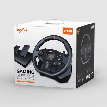 Игровой комплект руль и педали PXN V900 для PC, PS3, PS4, Xbox One, Xbox seies X/S Nintendo Switch