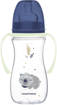 Пляшка антиколікова Canpol Babies Easystart Sleepy Koala з широким отвором Блакитна 300 мл (35/238_blu)