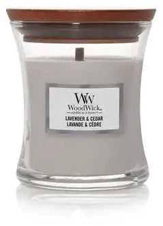 Ароматична свічка Woodwick деревна Lavender & Cedar 25 годин (1666278E)