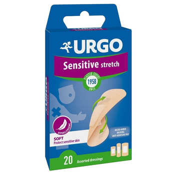 Plaster Urgo Sensitive Stretch Assortment Dressing Pads 20szt (3546895048873)