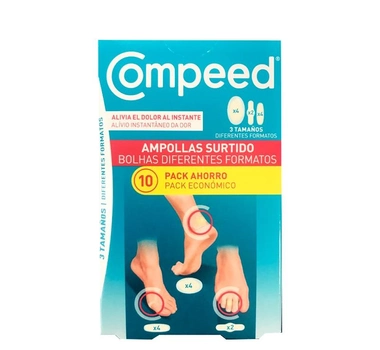 Plastry Compeed Blisters Mixed Pack 2.5 cm x 6.5 cm 10 szt (3663555005042)