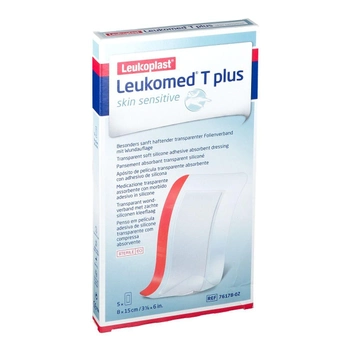 Пластир BSN Medical Leukoplast Leukomed T Plus Skin Sensitive 8 x 15 см (4042809669541)
