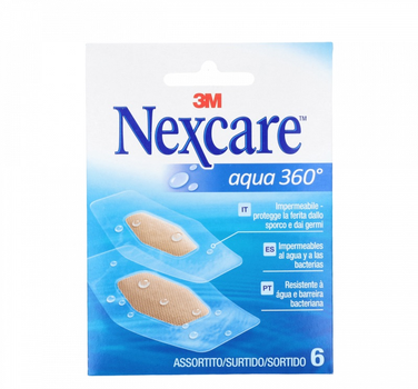 Пластырь 3М Nexcare Aqua 360 Bolsillo 6 шт (4046719926107)