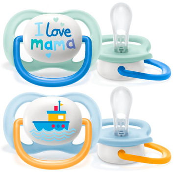 Пустушка Avent Ultra Air Happy Soother 0-6 місяців Baby Boy 2U (8710103949176)