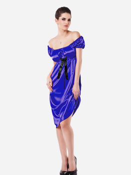 Еротичний пеньюар DKaren Plus Size Slip Anabel 6XL Blue (5903251415553)