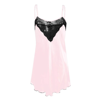 Еротичний пеньюар DKaren Slip Carla XS Pink (5902686569787)