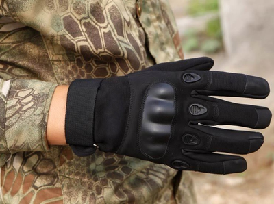 Тактичні рукавиці повнопалі Expert M чорні