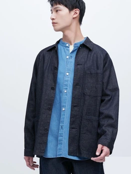 Куртка демісезонна чоловіча Uniqlo 848342895 S Синя (1159792334)