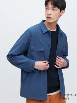 Вітрівка чоловіча Uniqlo 582557639 S Синя (1159791200)