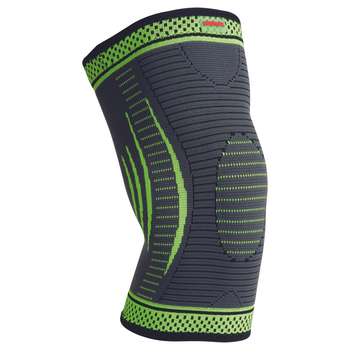Компресійний наколінник Compressive knee support L Mad Max Чорно-зелений 000254585